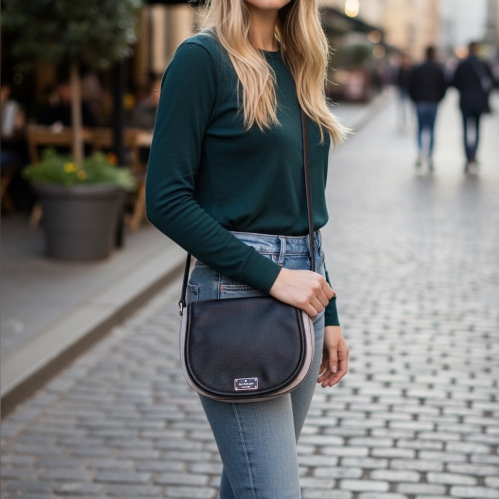 Kate Spade black and beige handbag